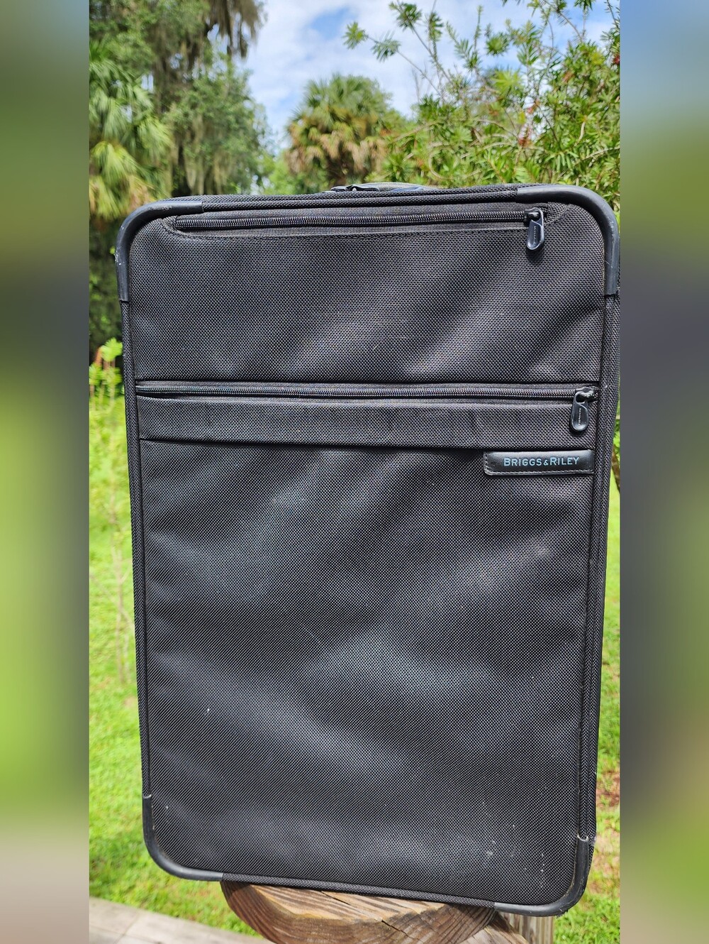 Briggs & Riley Black Rollaboard Carry-On – Slim Upright Travel Bag